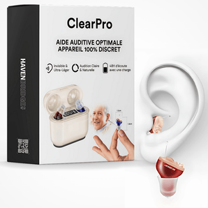 Appareil Auditif Invisible - Aide auditive Étanche et Rechargeable - HAVENBRIDGES