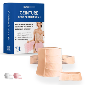 Ceinture Post Partum 3 en 1 - Ceinture Gainante Après Grossesse - HAVENBRIDGES