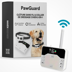 Clôture Sans Fil & Collier de Dressage Chien 2 en 1 - Havenbridges - HAVENBRIDGES