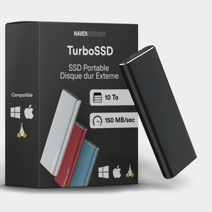 Disque dur Externe 10To - TurboSSD - Havenbridges - HAVENBRIDGES