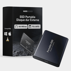 Disque dur externe SSD 500Go à 64To - ultra - rapide - stockage compact et haute capacité - Havenbridges - HAVENBRIDGES