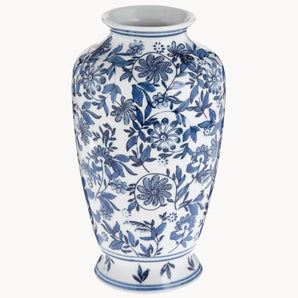 Grand vase décoratif en porcelaine Lin, haut. 31 cm Havenbridges™ - HAVENBRIDGES