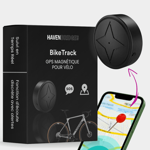 Havenbridges | Traceur GPS Vélo Compact avec Alertes Antivol Intelligentes - HAVENBRIDGES