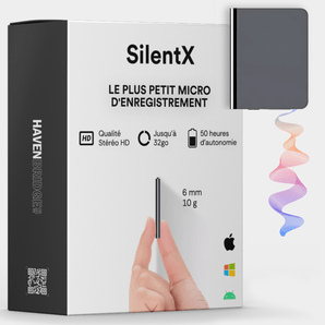 Mini Micro Espion Pro – L’Enregistreur de Poche Ultra - Discret - SilentX - Havenbridges - HAVENBRIDGES
